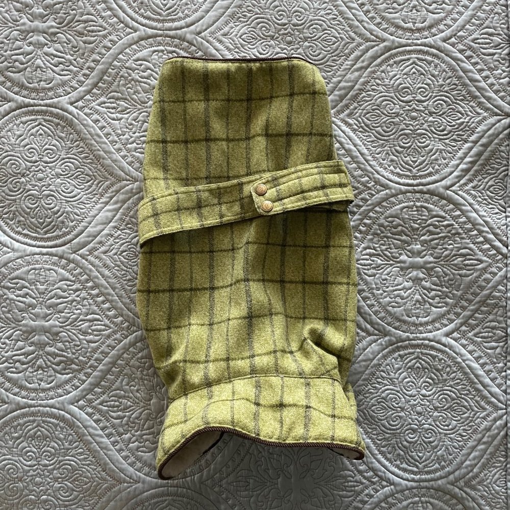 Green & Black Dog Coat